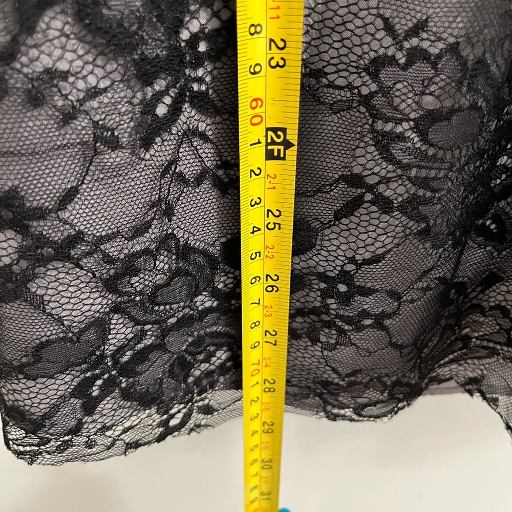 Alfred Angelo Strapless Black Lace Dress Sz. 12 NWT - Picture 7 of 10